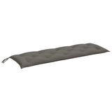 Vidaxx Gartenbankauflage 150x50x7 cm Stoff dunkelgrau gemischt