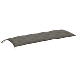 VIDAXL Garden Bench blazina 150x50x7 cm tkanina pomešana temno siva