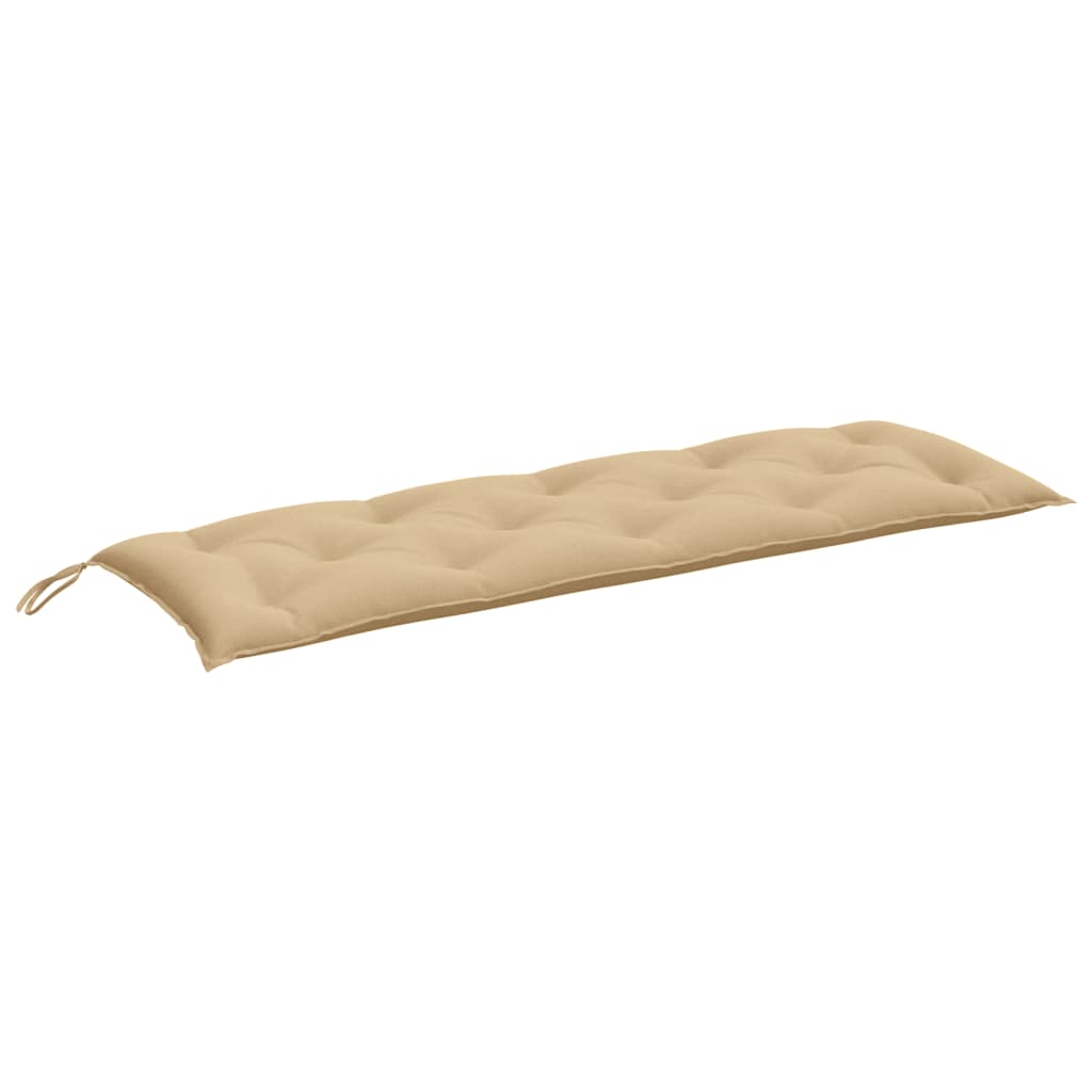 Vidaxl Garden Bench Pushion 150x50x7 cm stof Blandet beige