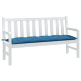 VidaXL Gartenbankauflage 150x50x7 cm Stoff blau gemischt