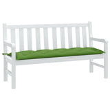 VIDAXL Garden Bench blazina 150x50x7 cm tkanina mešano zeleno