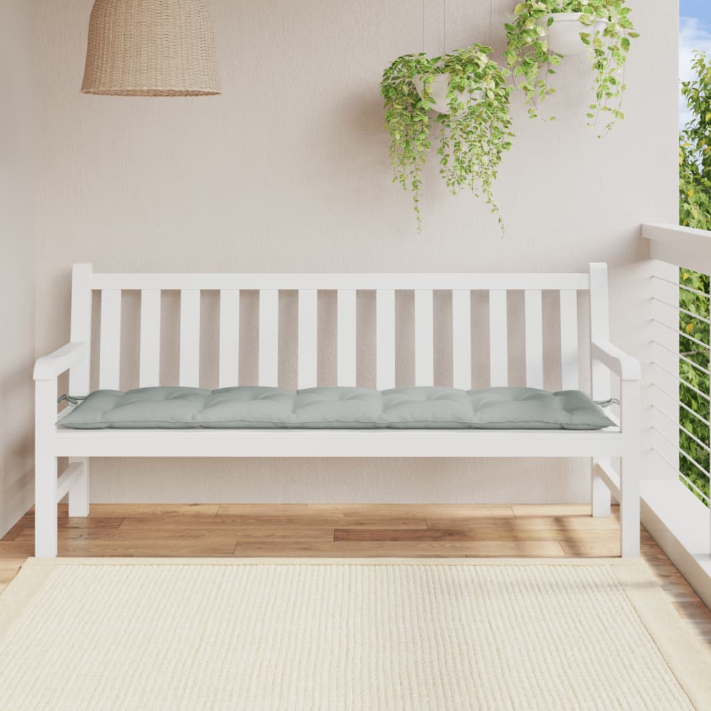 Vidaxl Garden Bench polštář 180x50x7 cm tkanina smíšená světle šedá