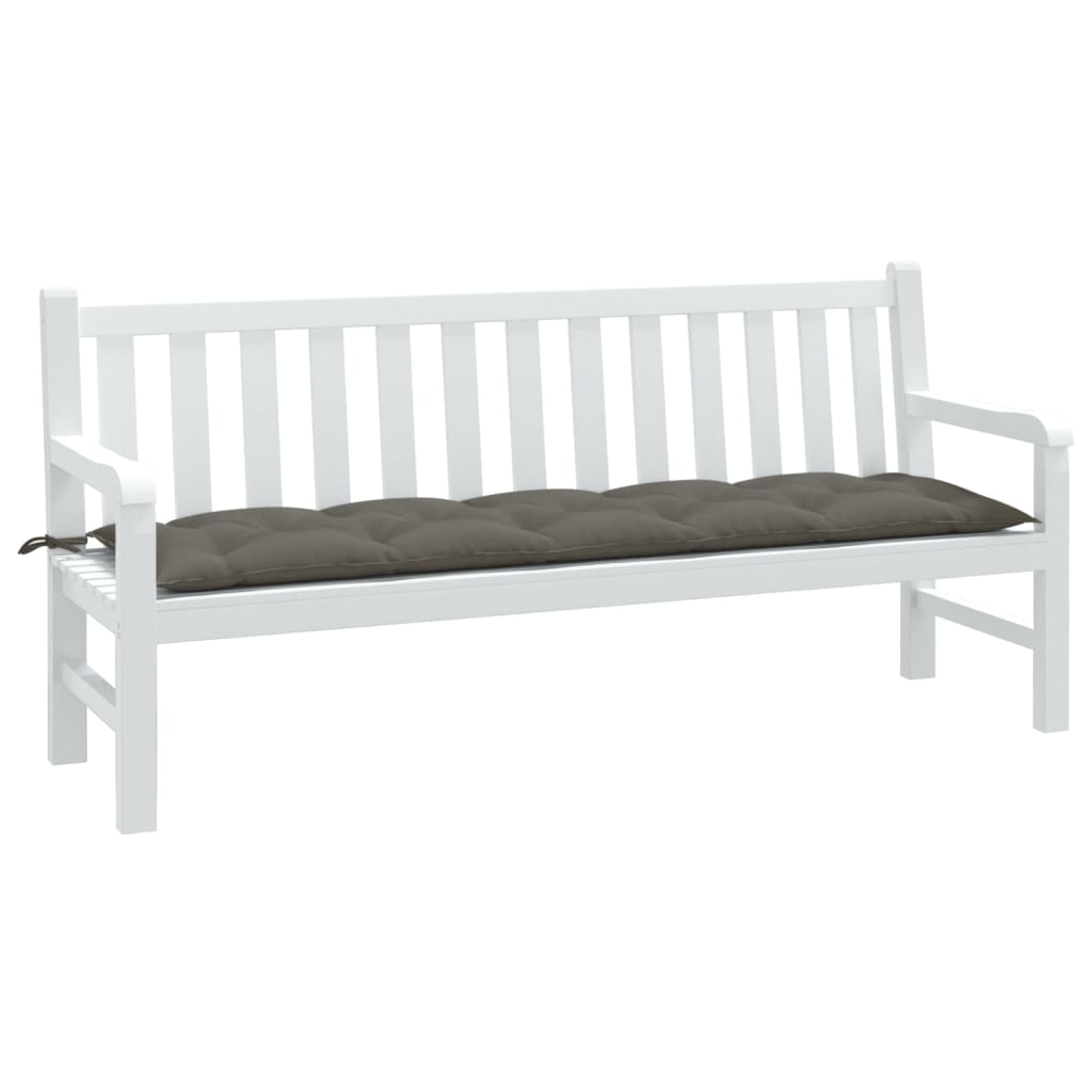 Vidaxl garden bench cushion 180x50x7 cm fabric mixed dark gray