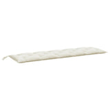 Vidaxx Gartenbankauflage 180x50x7 cm Stoff gemischt creme