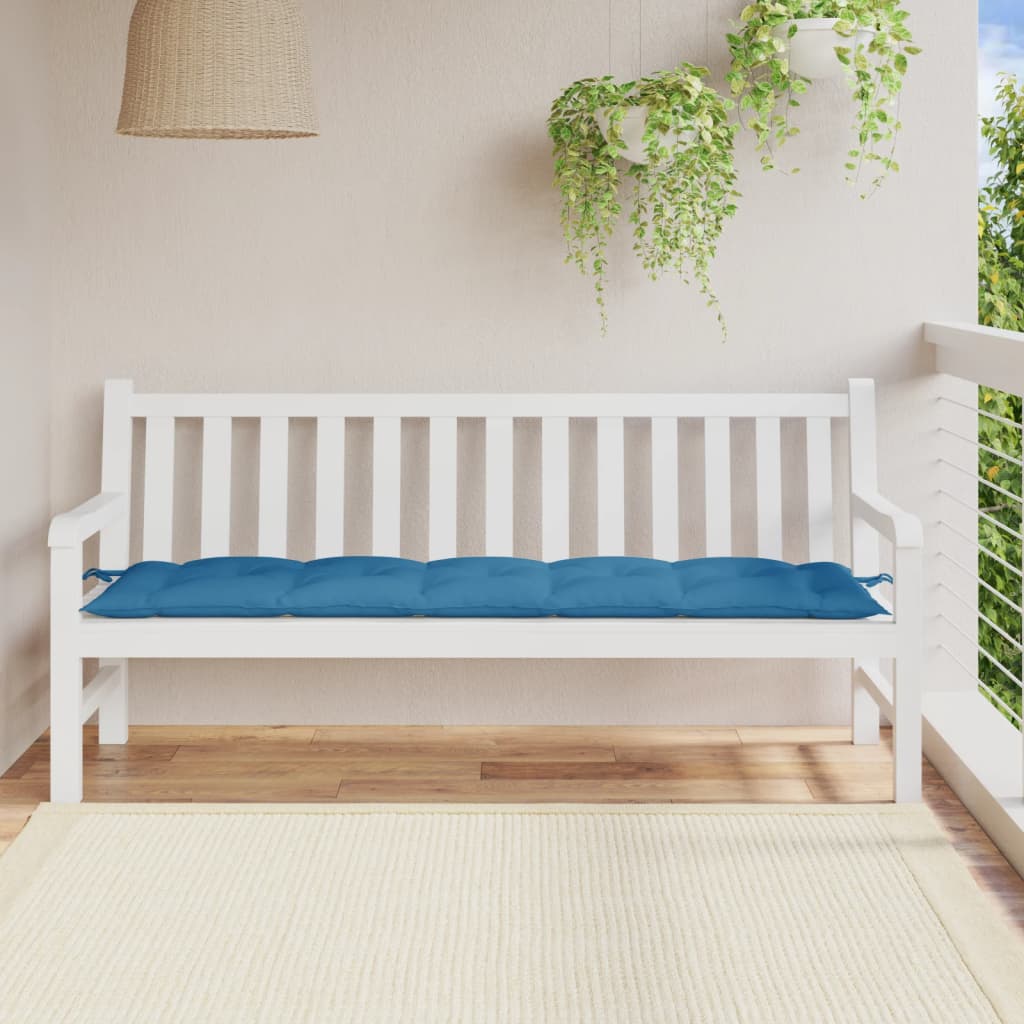 Vidaxl Garden Bench Poduszka 180x50x7 cm mieszany niebieski