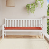 Vidaxl jardin banc coussin 180x50x7 cm tissu rouge mélangé