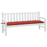 VidaXL Gartenbankauflage 180x50x7 cm Stoff rot gemischt