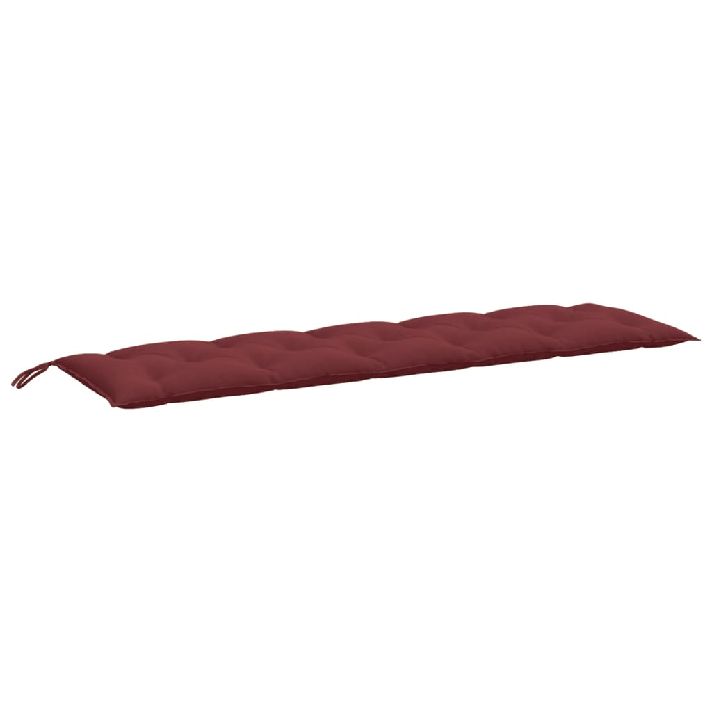 Vidaxl Gartenbank Kissen 180x50x7 cm Stoff gemischt Wein rot