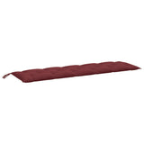 Vidaxl Garden Bench Cushion 180x50x7 cm stoff Mixed Wine Red