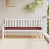 Vidaxl Garden Bench polštář 180x50x7 cm tkanina smíšená víno červená