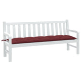 Vidaxl Garden Bench Cushion 180x50x7 cm stoff Mixed Wine Red