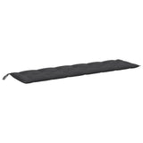 Vidaxl Garden Bench Cushion 200x50x7 cm tessuto misto antracite