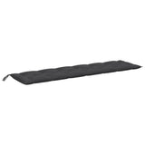 VidaXL Gartenbankauflage 200x50x7 cm Stoff, Anthrazit gemischt