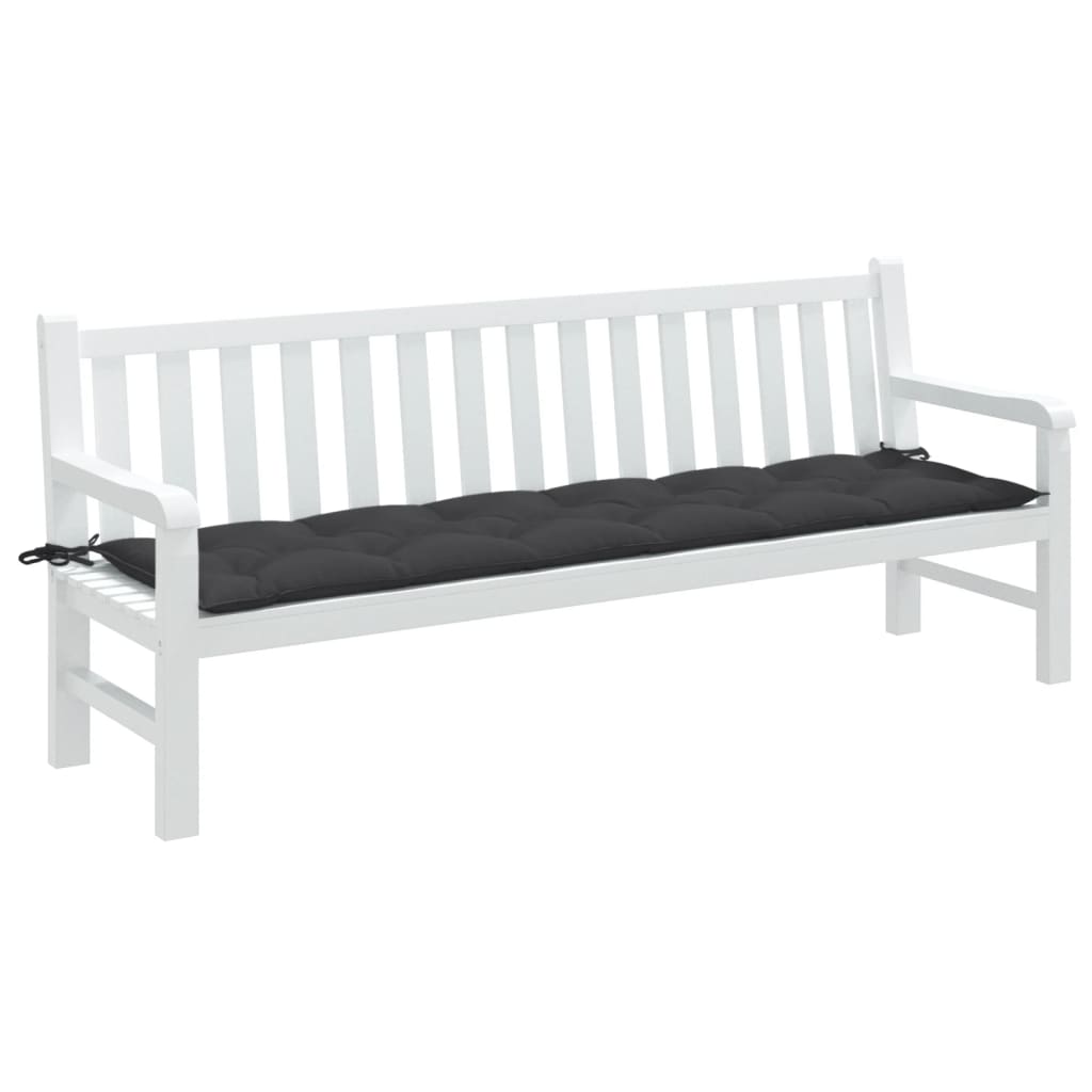 Vidaxl Garden Bench polštář 200x50x7 cm tkanina smíšený antracity -