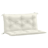 Vidaxx Gartenbankauflagen 2 Stück 100x50x7 cm Stoff gemischt creme