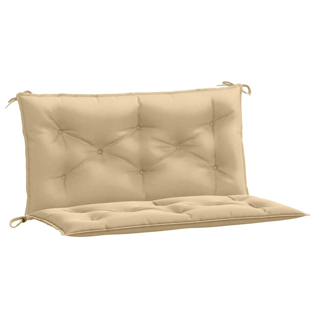 Vidaxl Garden Bench Cushions 2 PCS 100x50x7 cm in tessuto misto beige