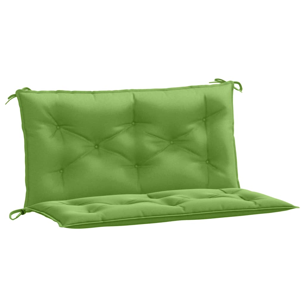 Vidaxl Garden Bench Cushions 2 PCS 100x50x7 CM Fabric de color verde mixto