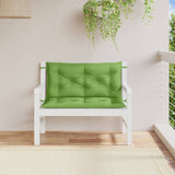 Vidaxl Garden Banch Cushions 2 PCS 100x50x7 cm in tessuto miscelato verde