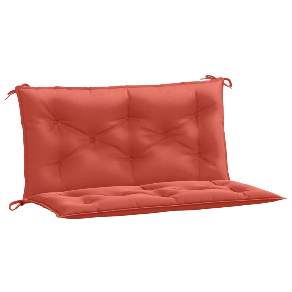 VidaXL Gartenbankauflagen 2 Stück 100x50x7 cm Stoff rot gemischt