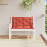 VidaXL Gartenbankauflagen 2 Stück 100x50x7 cm Stoff rot gemischt