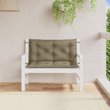 Vidaxl Garden Bench Puder 2 PCS 100x50x7 cm stof Blandet taupe