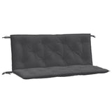 Vidaxl tuinbankkussens 2 st 120x50x7 cm stof gemêleerd antracietkleur