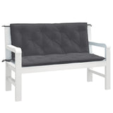 Vidaxl Garden Bench polštáře 2 ks 120x50x7 cm tkanina smíšená barva antracitu