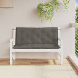 Vidaxl Garden Bench Cushions 2 PCS 120x50x7 CM Fabric de color gris oscuro mixto