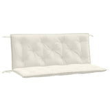 Vidaxl Garden Banch Cushions 2 PCS 120x50x7 cm in tessuto misto crema mista