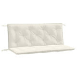 Vidaxx Gartenbankauflagen 2 Stück 120x50x7 cm Stoff gemischt creme