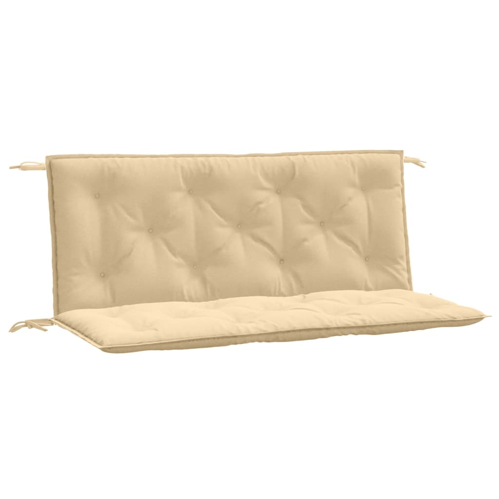 Vidaxl Garden Banch Cushions 2 PCS 120x50x7 cm in tessuto misto beige