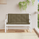 Vidaxx Gartenbankauflagen 2 Stk. 120x50x7 cm Stoff Taupe meliert