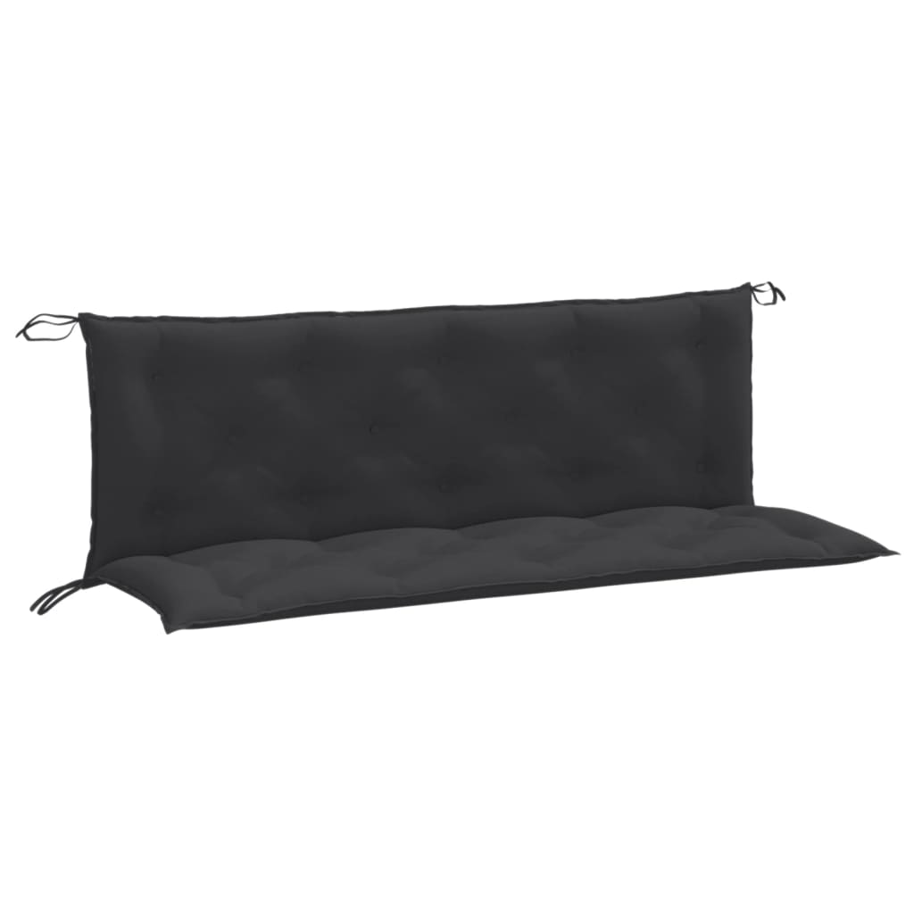 Vidaxl tuinbankkussens 2 st 150x50x7 cm stof gemêleerd antracietkleur