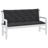 Vidaxl Garden Bench Puder 2 St 150x50x7 cm stof Blandet antracitfarve