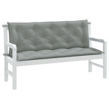 Vidaxl garden bench cushions 2 st 150x50x7 cm fabric mixed light gray