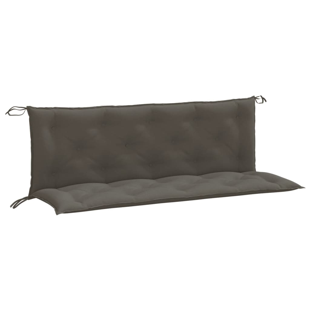 Vidaxl Garden Bench Cushions 2 ST 150x50x7 cm tessuto scuro miscelato grigio scuro