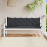 Vidaxx Gartenbankauflagen 2 Stück 180x50x7 cm Stoff Anthrazit gemischt