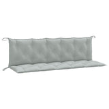 Vidaxl Garden Banc Cushions 2 PCS 180x50x7 cm Tissu gris clair mixte