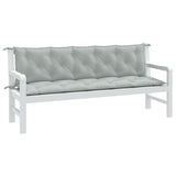 Vidaxl Garden Bench Puter 2 PCS 180x50x7 cm Stoff Mixed Light Grey