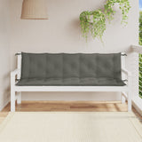 Vidaxl Garden Bench CUDIONS 2 st 180x50x7 cm tyg blandat mörkt grått