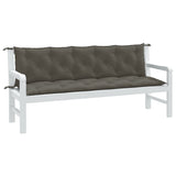 Vidaxl Garden Bench CUDIONS 2 st 180x50x7 cm tyg blandat mörkt grått