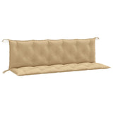 Vidaxl Garden Bench Pushions 2 PCs 180x50x7 cm Stoff gemischt Beige