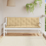 Vidaxl Garden Bench Puder 2 stk 180x50x7 cm stof Blandet beige