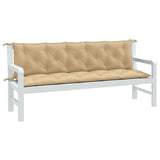 Vidaxl Garden Bench Puder 2 stk 180x50x7 cm stof Blandet beige