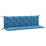 Vidaxl Garden Bench Cushions 2 PCS 180x50x7 cm Fassoso blu misto blu miscelato