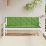 VIDAXL Garden Bench blazine 2 St 180x50x7 cm tkanina mešano zeleno