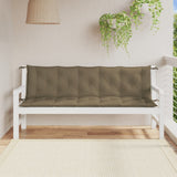 Vidaxx Gartenbankauflagen 2 Stk. 180x50x7 cm Stoff Taupe meliert