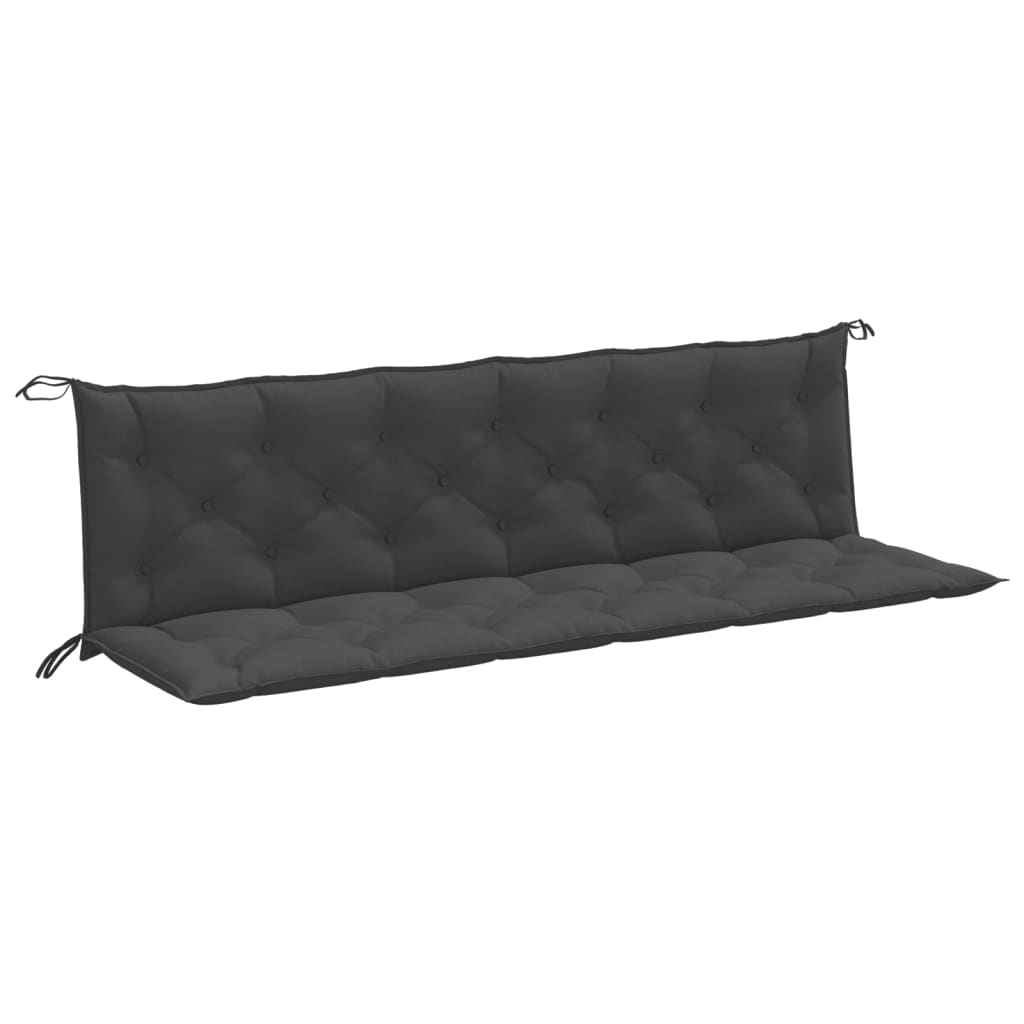 Vidaxl Garden Bench Cushions 2 ST 200x50x7 CM tessuto misto di antracite Colore