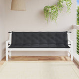 Vidaxl Garden Bench Puter 2 St. 200x50x7 cm stoff Mixed Anthracite Color