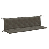 Vidaxx Gartenbankauflagen 2 Stück 200x50x7 cm Stoff dunkelgrau gemischt